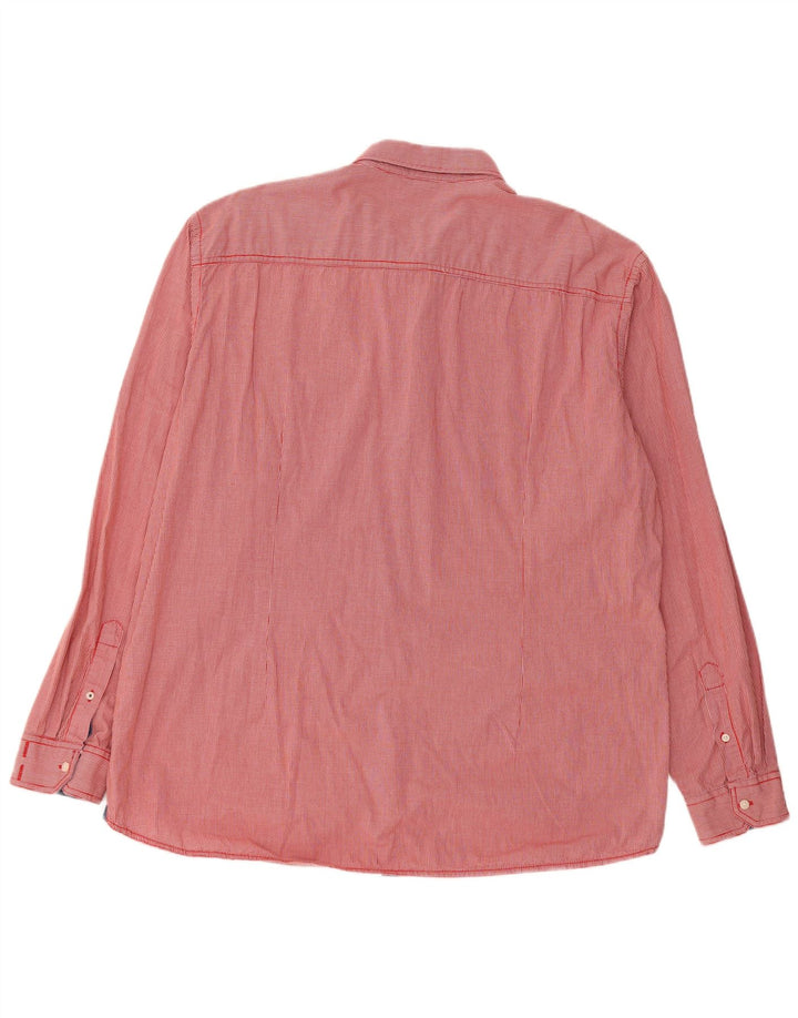 S.Oliver Ανδρικό Slim Fit Shirt 2XL Red Gingham Cotton