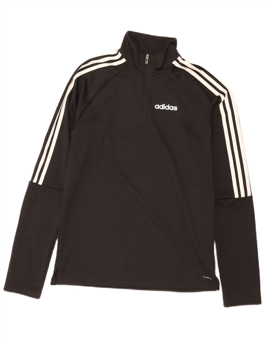 Ανδρική φόρμα πουλόβερ με φερμουάρ Climalite Adidas Top Small Black Polyester