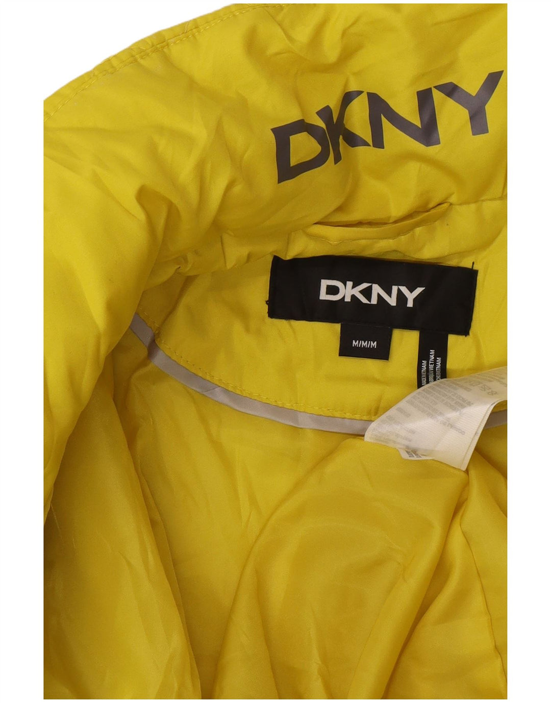 Dkny Γυναικείο μπουφάν με επένδυση UK 12 μεσαίου κίτρινου πολυεστέρα μοντέρνο