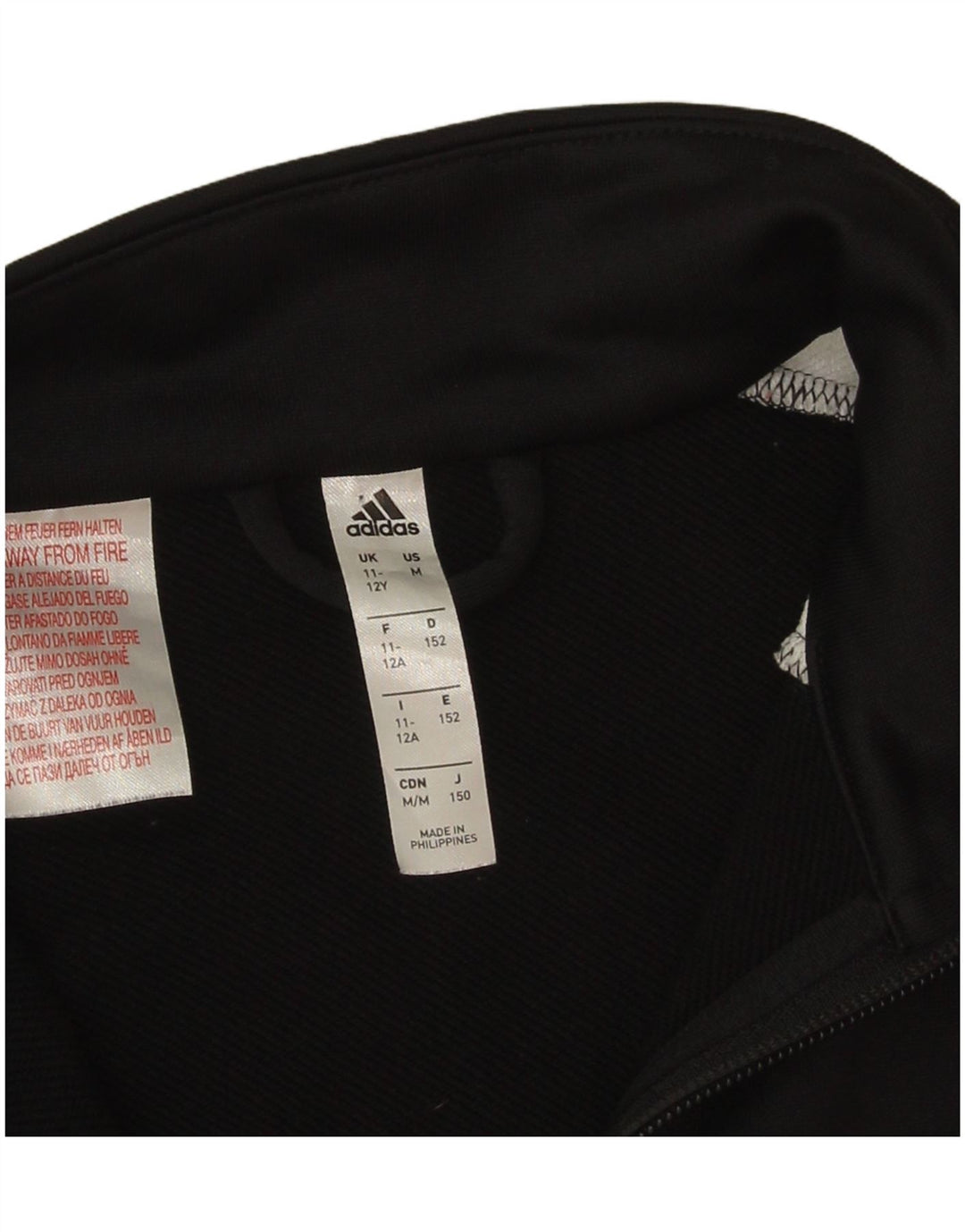 Κορυφαία φόρμα Adidas Boys 11-12 ετών Μαύρο Colourblock Polyester