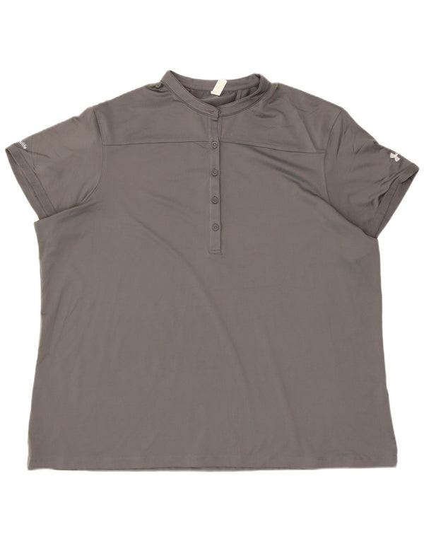 Under Armour Γυναικείο Heat Gear T-Shirt Top UK 22 3XL Γκρι