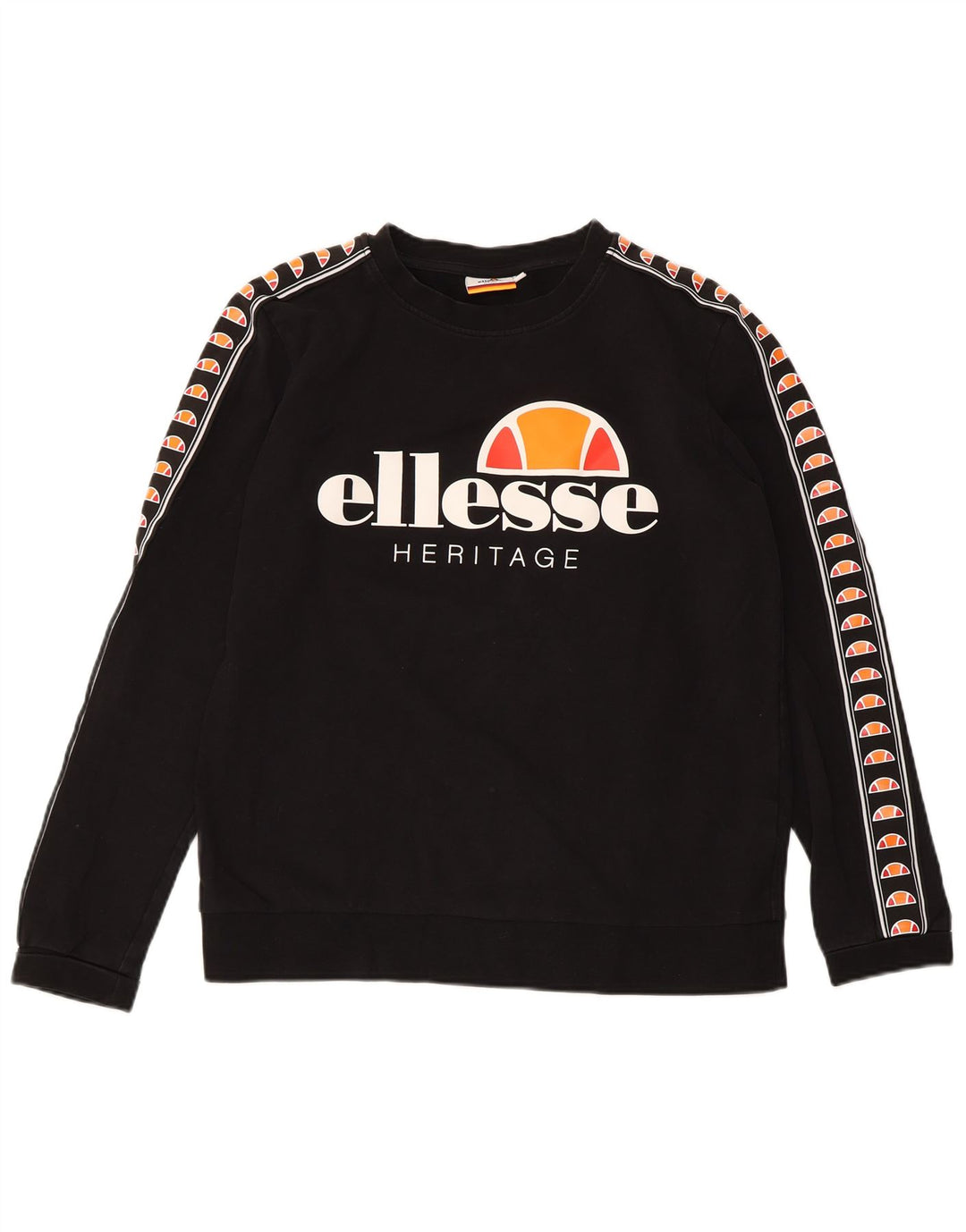 ELLESSE Γυναικεία φούτερ Heritage Graphic Jumper UK 14 Medium Black