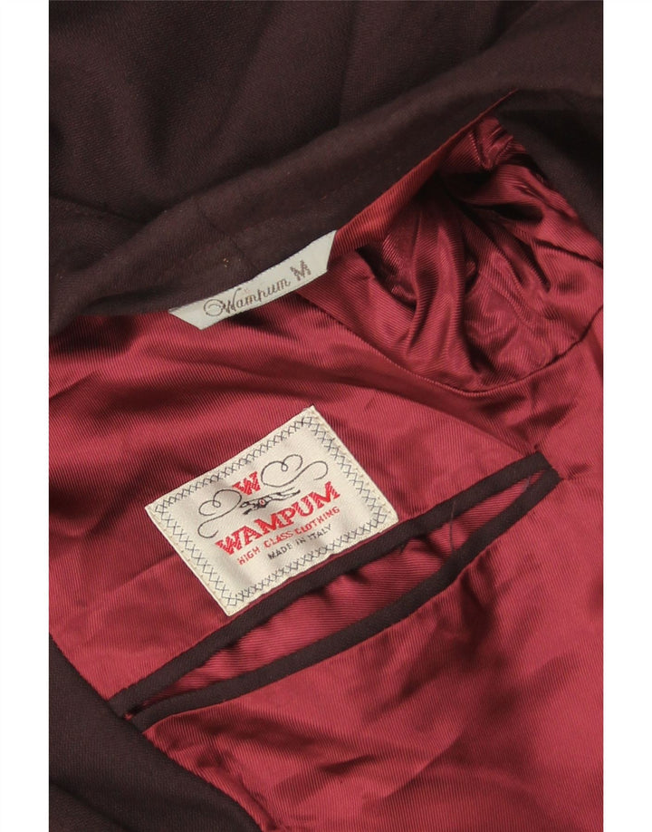 Wampum Ανδρικό σακάκι σακάκι με 2 κουμπιά UK 38 μεσαία μπορντό βισκόζη