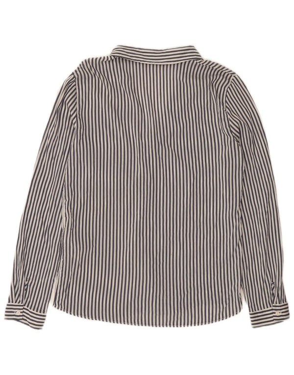 Zara Γυναικείο πουκάμισο Loose Fit UK 6 XS Μπλε ριγέ βισκόζη