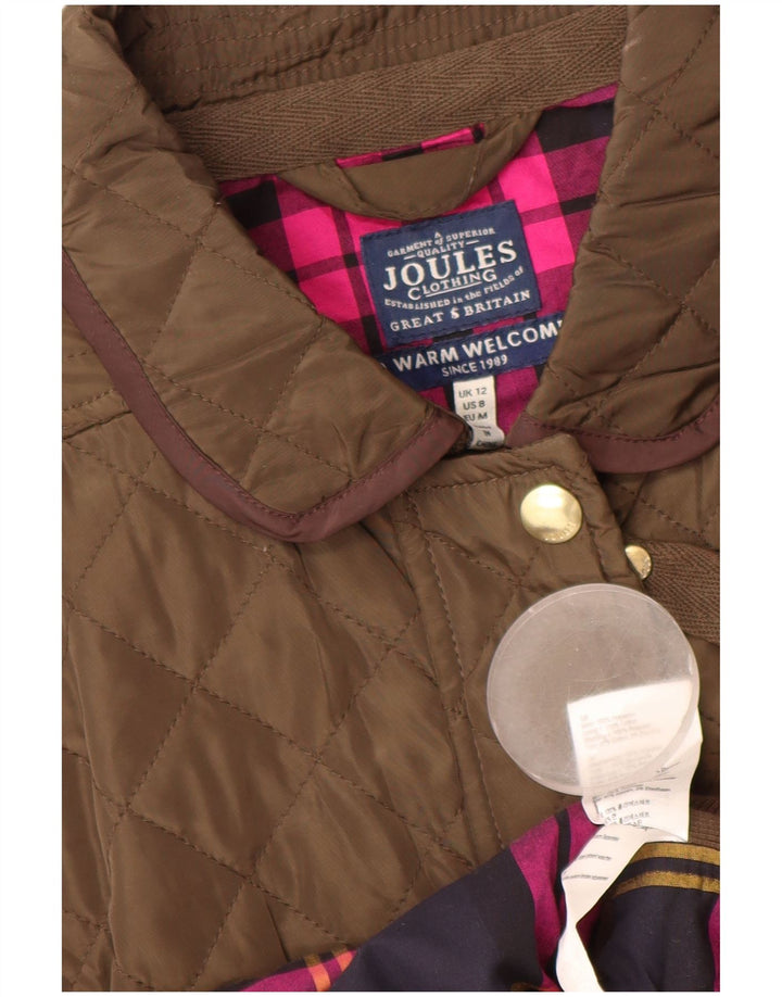 JOULES Γυναικείο Καπιτονέ Gilet UK 12 Μεσαίου καφέ Πολυεστέρας