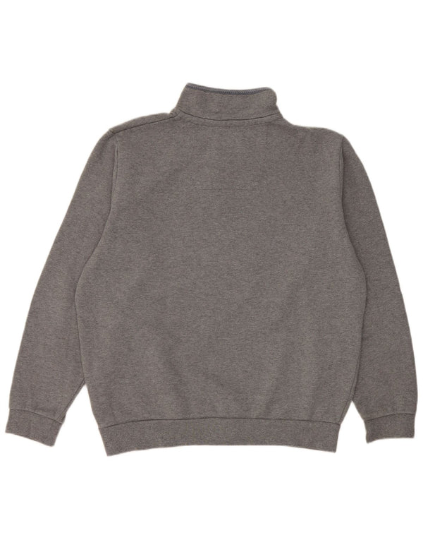 Ανδρικό φούτερ με φερμουάρ Crew Clothing Jumper XL Γκρι βαμβακερό