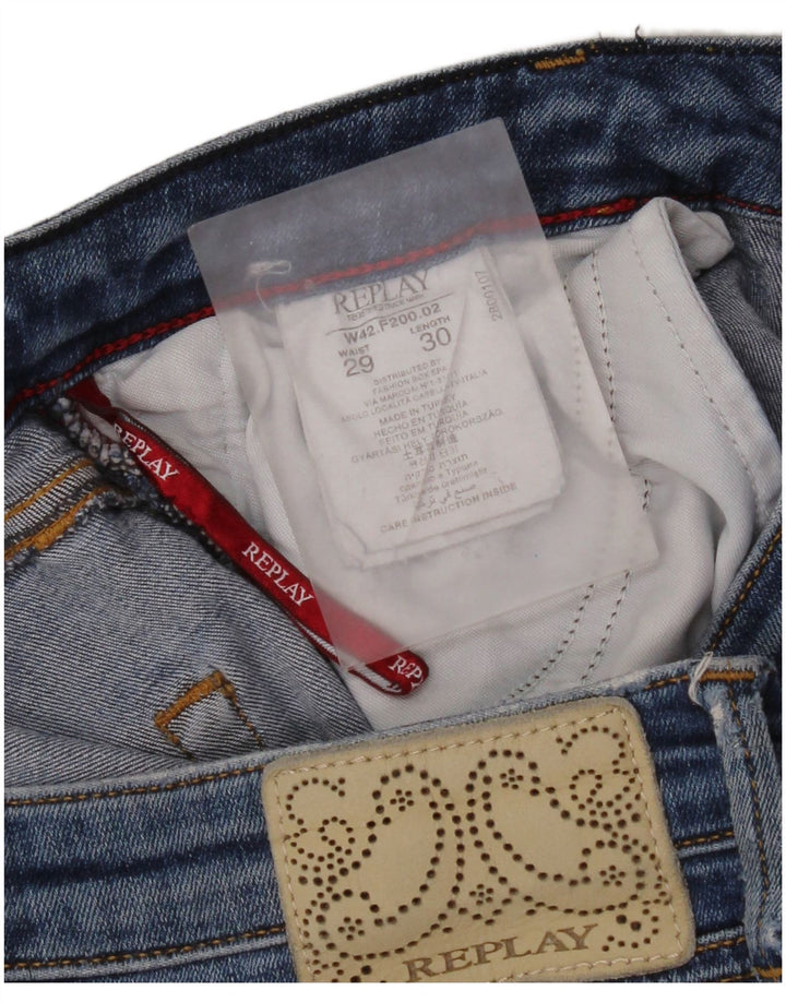 Replay Γυναικείο Slim Jeans W29 L30 Blue Cotton