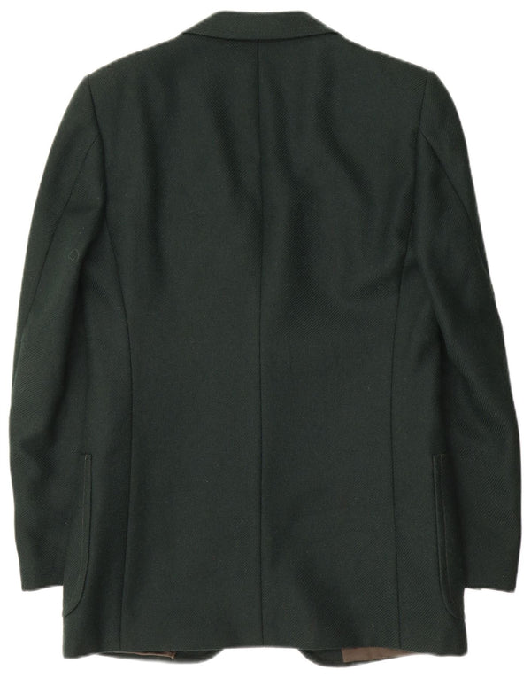 Facis Ανδρικό σακάκι σακάκι με 2 κουμπιά UK 36 Small Green Wool