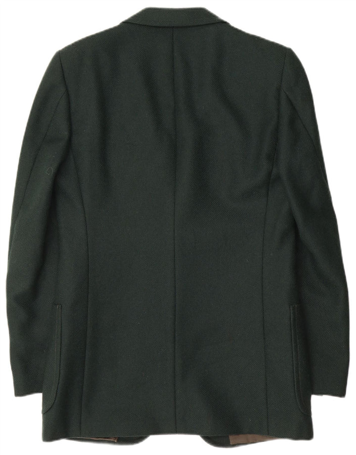 Facis Ανδρικό σακάκι σακάκι με 2 κουμπιά UK 36 Small Green Wool
