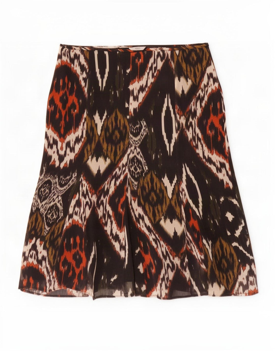Marks & Spencer Γυναικεία Midi Φούστα UK 18 XL W38 Μαύρη Ikat Polyester