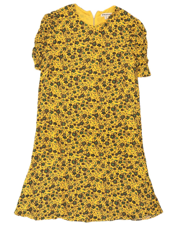 Γυναικείο φόρεμα Whistle A-Line UK 8 Small Yellow Floral