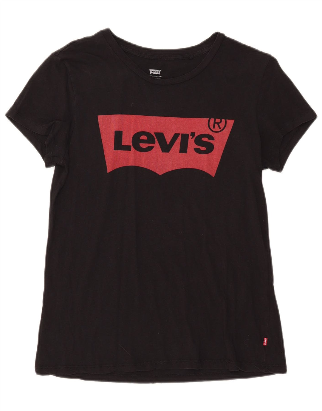 Γυναικείο γραφικό T-Shirt Levi's Top UK 14 Medium Black