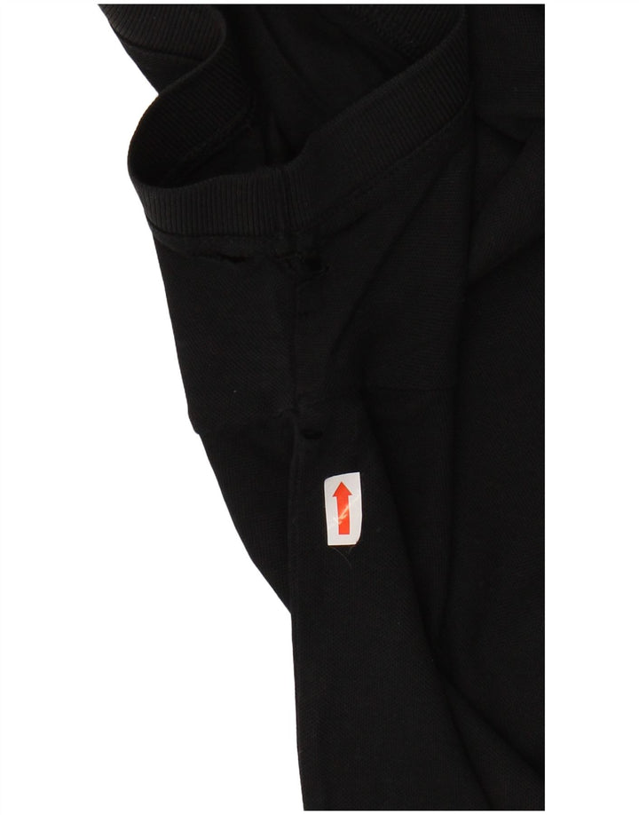 Ανδρικό πουκάμισο πόλο CALVIN KLEIN, μεγάλο μαύρο βαμβακερό