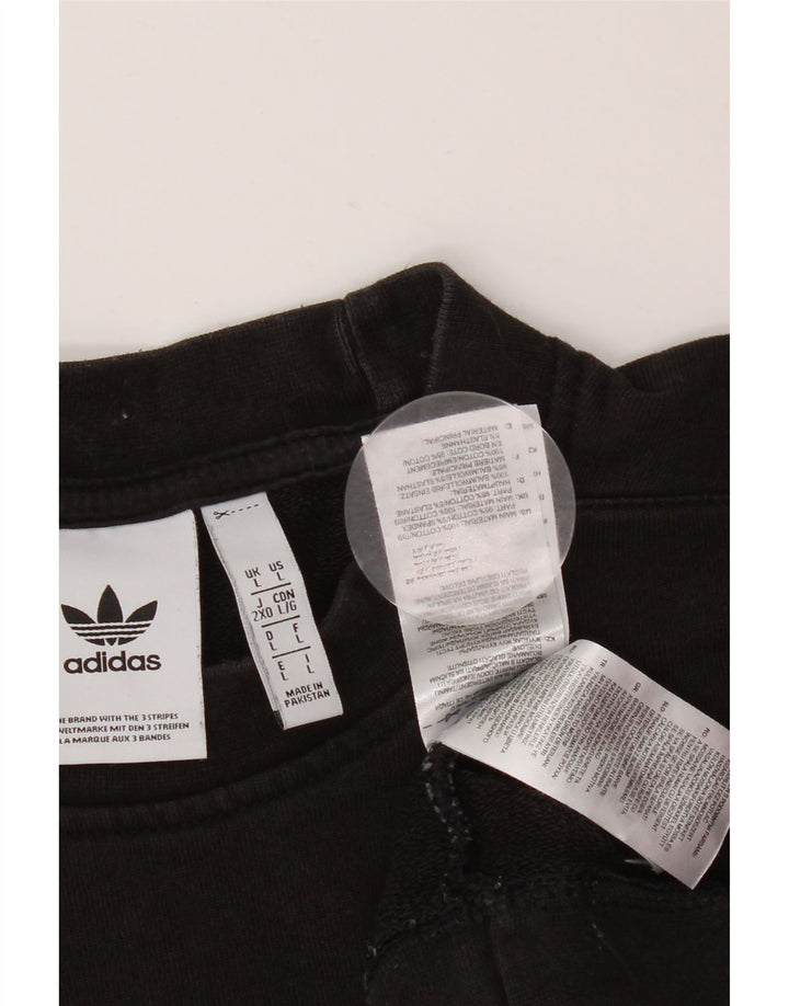 Ανδρικό φούτερ ADIDAS Jumper μεγάλο μαύρο βαμβακερό