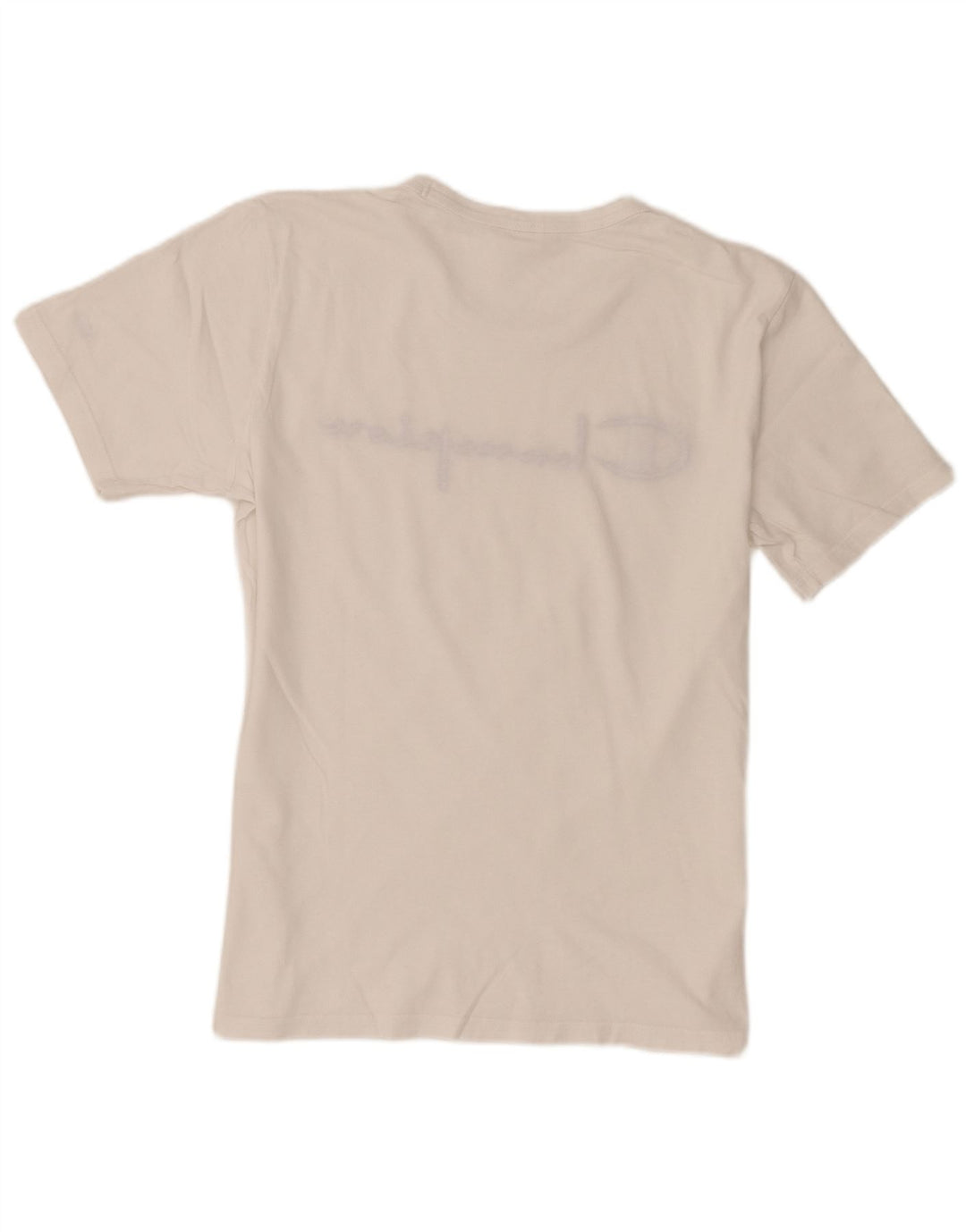 Ανδρικό γραφικό T-Shirt Champion Top από μεσαίο λευκό βαμβακερό