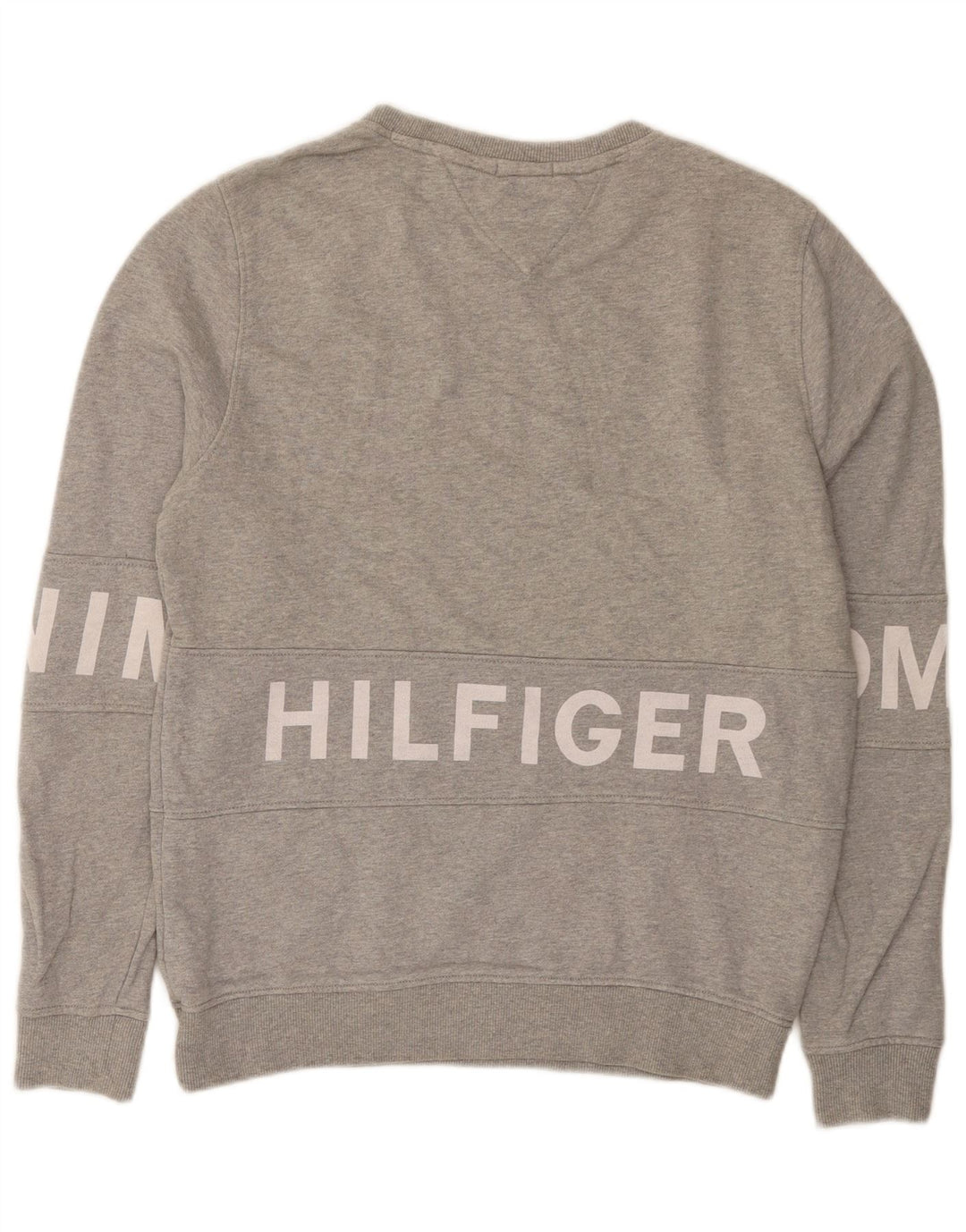 Γραφικό ανδρικό φούτερ Tommy Hilfiger Jumper Μεσαίο γκρι βαμβακερό