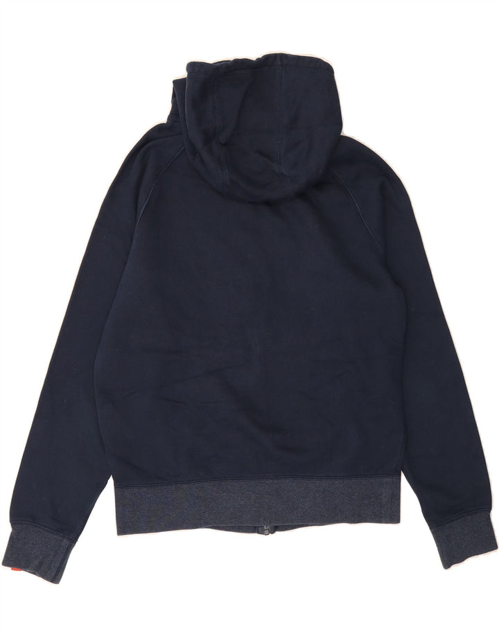 NIKE Mens Zip Hoodie Sweater Medium Navy Blue Cotton Vintage Nike and Second-Hand Nike from Messina Hembry 