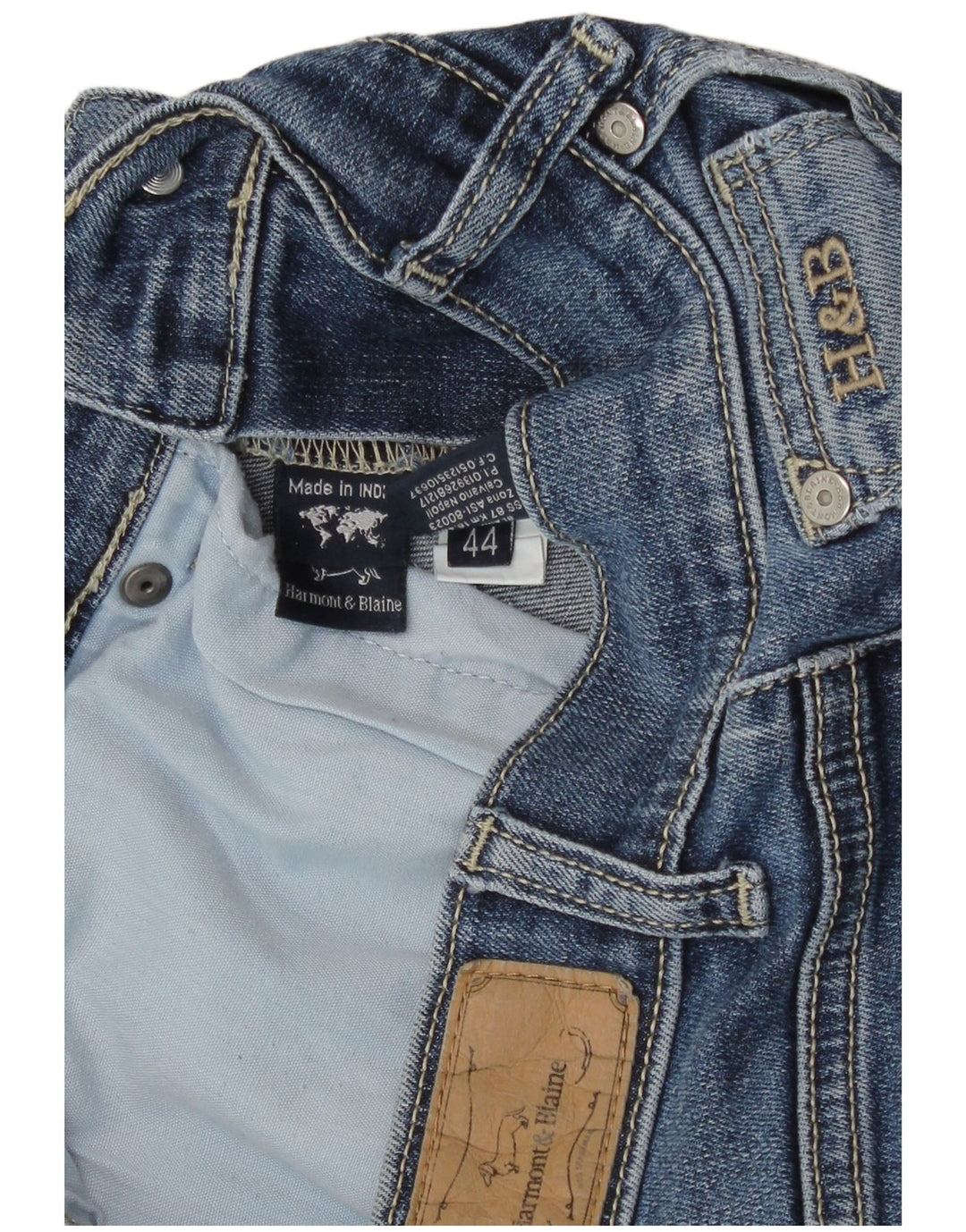 Harmont & Blaine Γυναικεία Crop Straight Jeans IT 44 Medium W30 L26 Blue