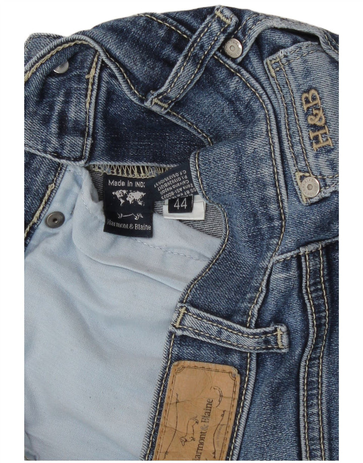 Harmont & Blaine Γυναικεία Crop Straight Jeans IT 44 Medium W30 L26 Blue