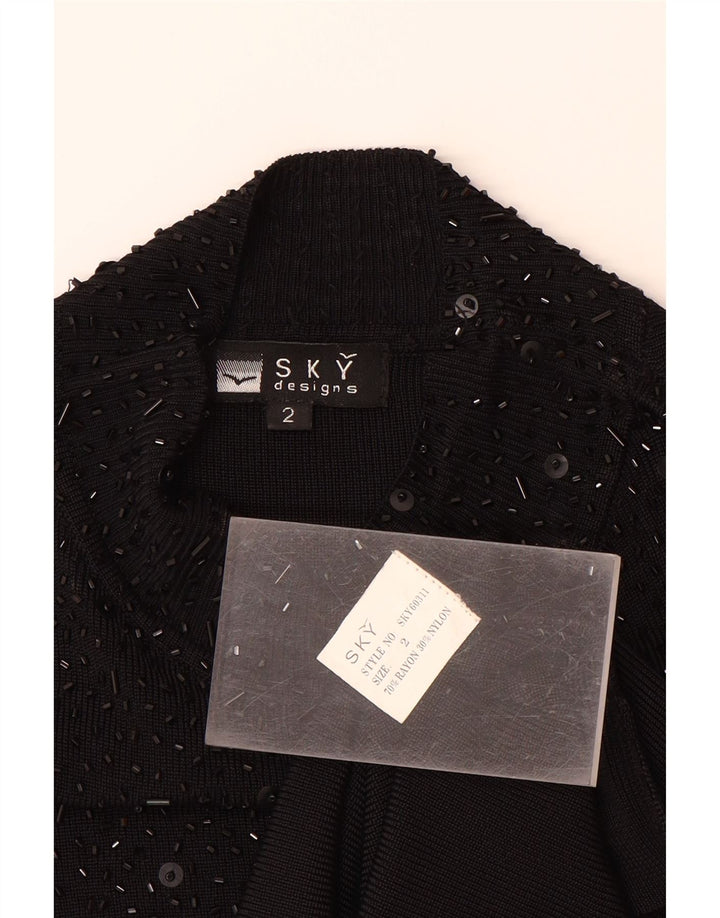 Γυναικεία αμάνικη μπλούζα SKY DESIGN Τοπ US 2 XS Black Rayon