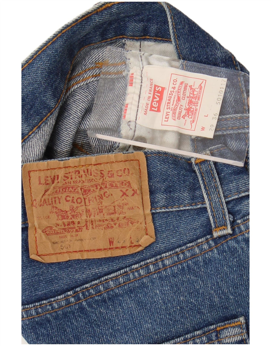 Γυναικείο Σορτς Levi's 501 Τζιν W29 Βαμβακερό μεσαίο μπλε