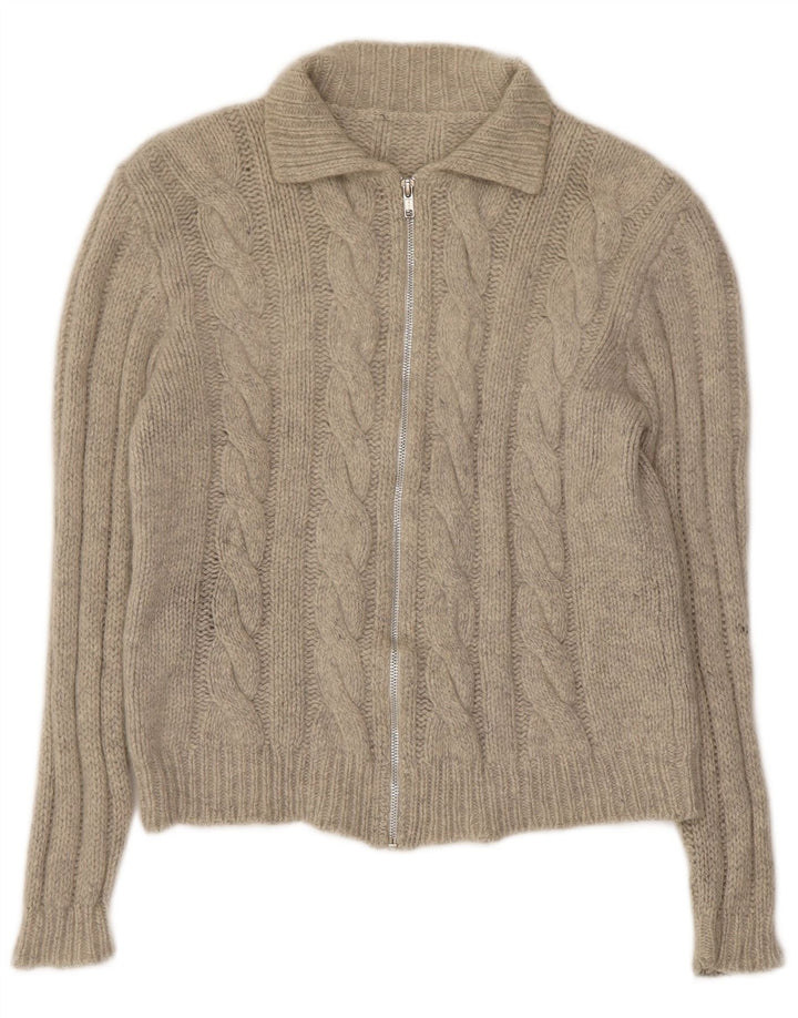 Vintage γυναικεία ζακέτα πουλόβερ UK 10 Small Grey