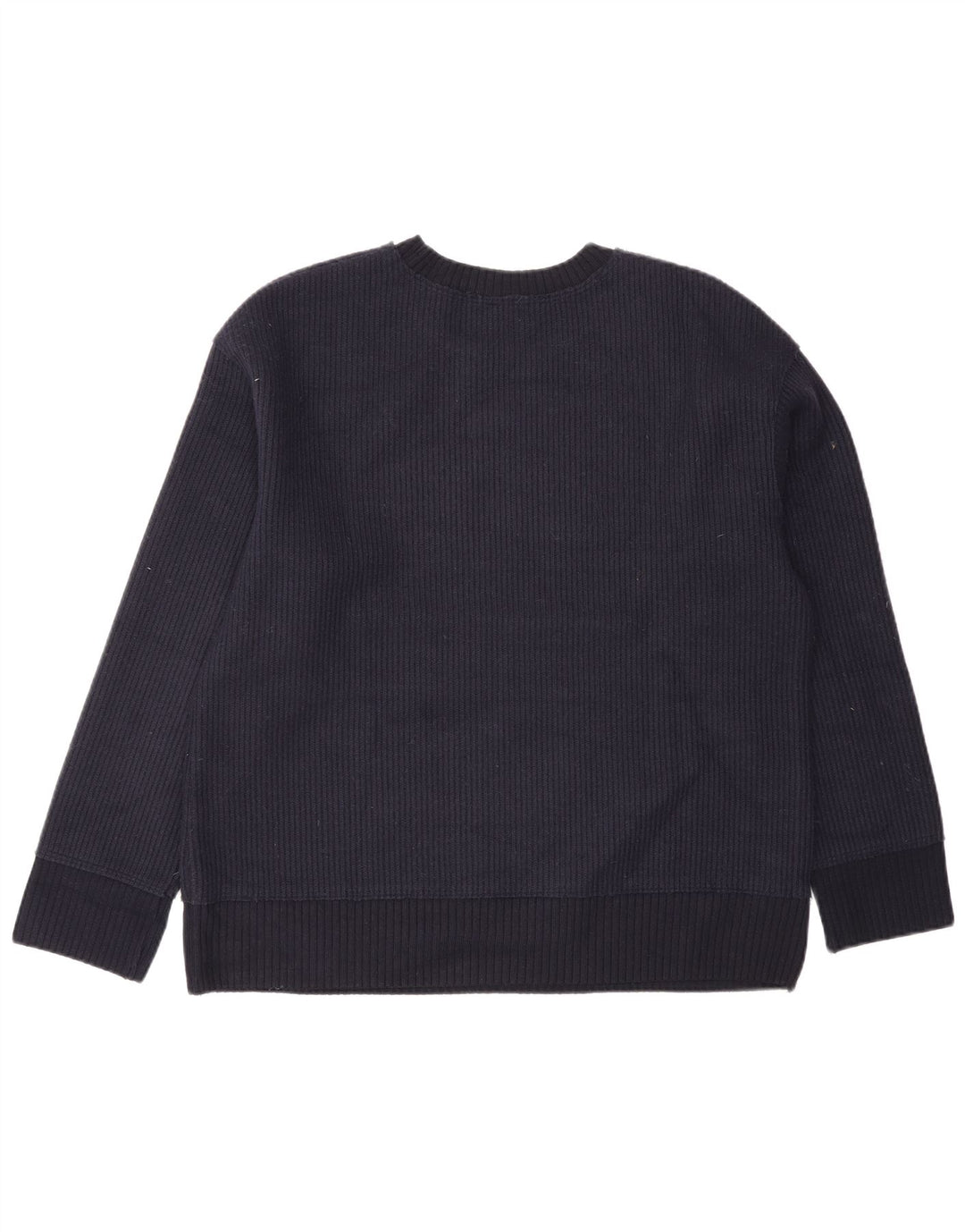 Ανδρικό πουλόβερ Zara Crew Neck Jumper Μικρό Navy Blue Viscose