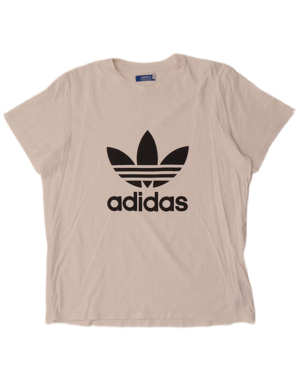 Ανδρικό γραφικό T-Shirt Adidas Top XL Λευκό βαμβακερό