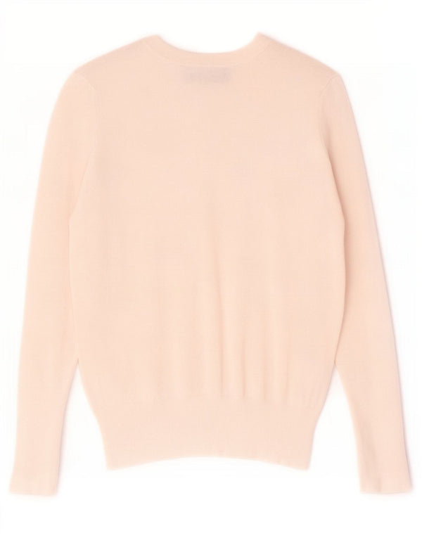 Zara Γυναικείο πουλόβερ με λαιμόκοψη UK 10 Small White