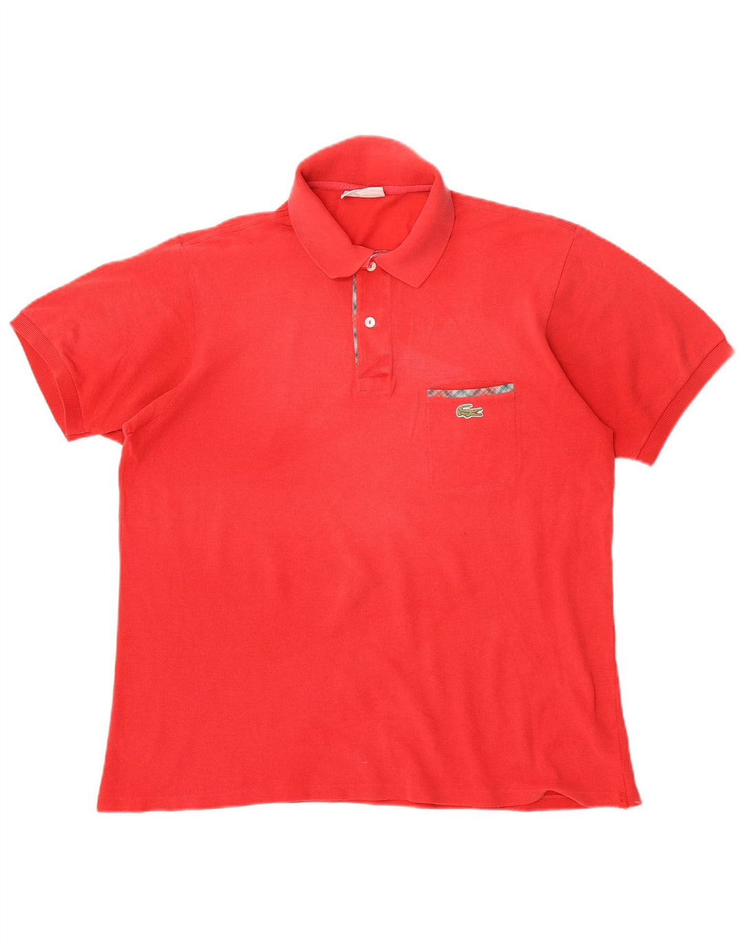 Ανδρικό πουκάμισο πόλο Lacoste, μέγεθος 5, μεγάλο κόκκινο βαμβακερό
