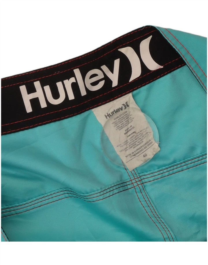 Ανδρικό σορτς κολύμβησης Hurley XL Turquoise Polyester