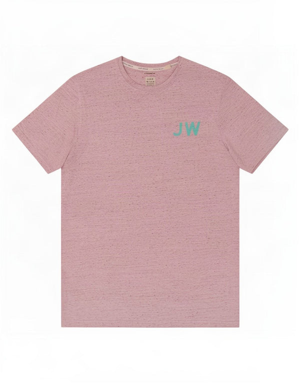 Ανδρικό μπλουζάκι Jack Wills Κλασική Εφαρμογή Μπλουζάκι με μεσαίο ροζ βαμβάκι