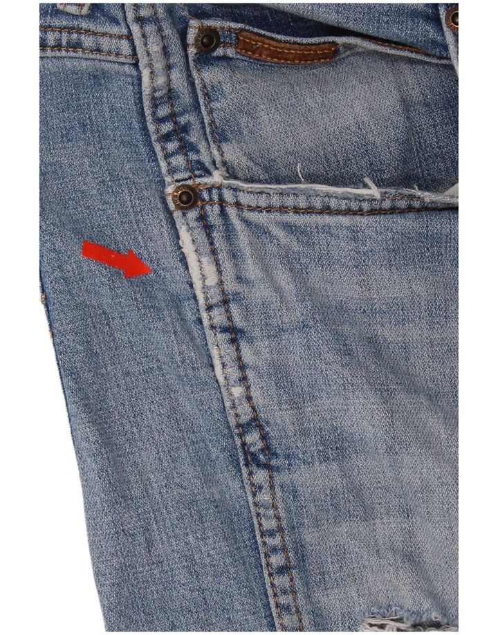 Ανδρικό τζιν σορτς Wrangler Distressed W34 μεγάλο μπλε βαμβακερό