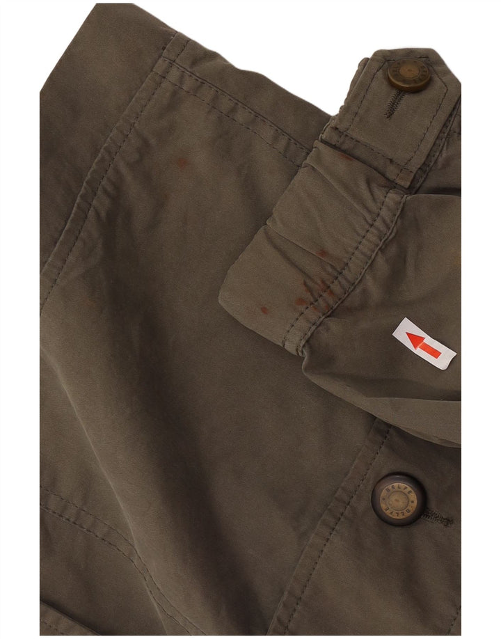 Ανδρικό μπουφάν Parka με κουκούλα Belfe IT 52 XL Χακί βαμβακερό