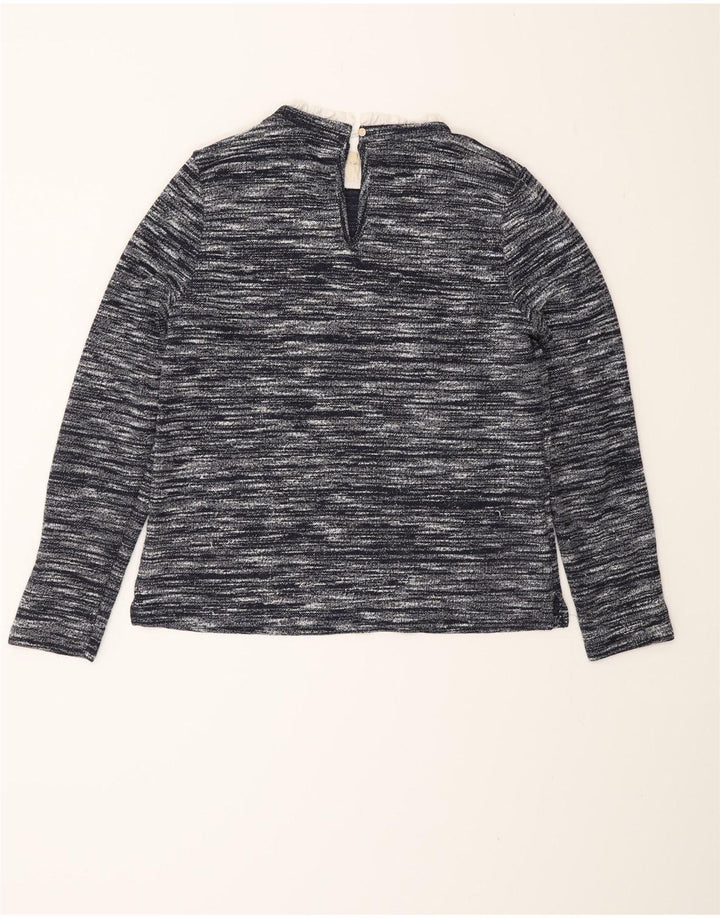 Γυναικείο τοπ Oasis μακρυμάνικο UK 12 Medium Navy Blue Flecked