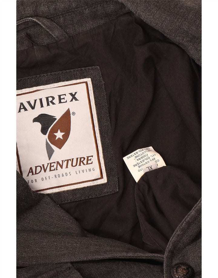 Avirex Ανδρικό σακάκι σακάκι με 4 κουμπιά UK 42 XL Γκρι βαμβακερό