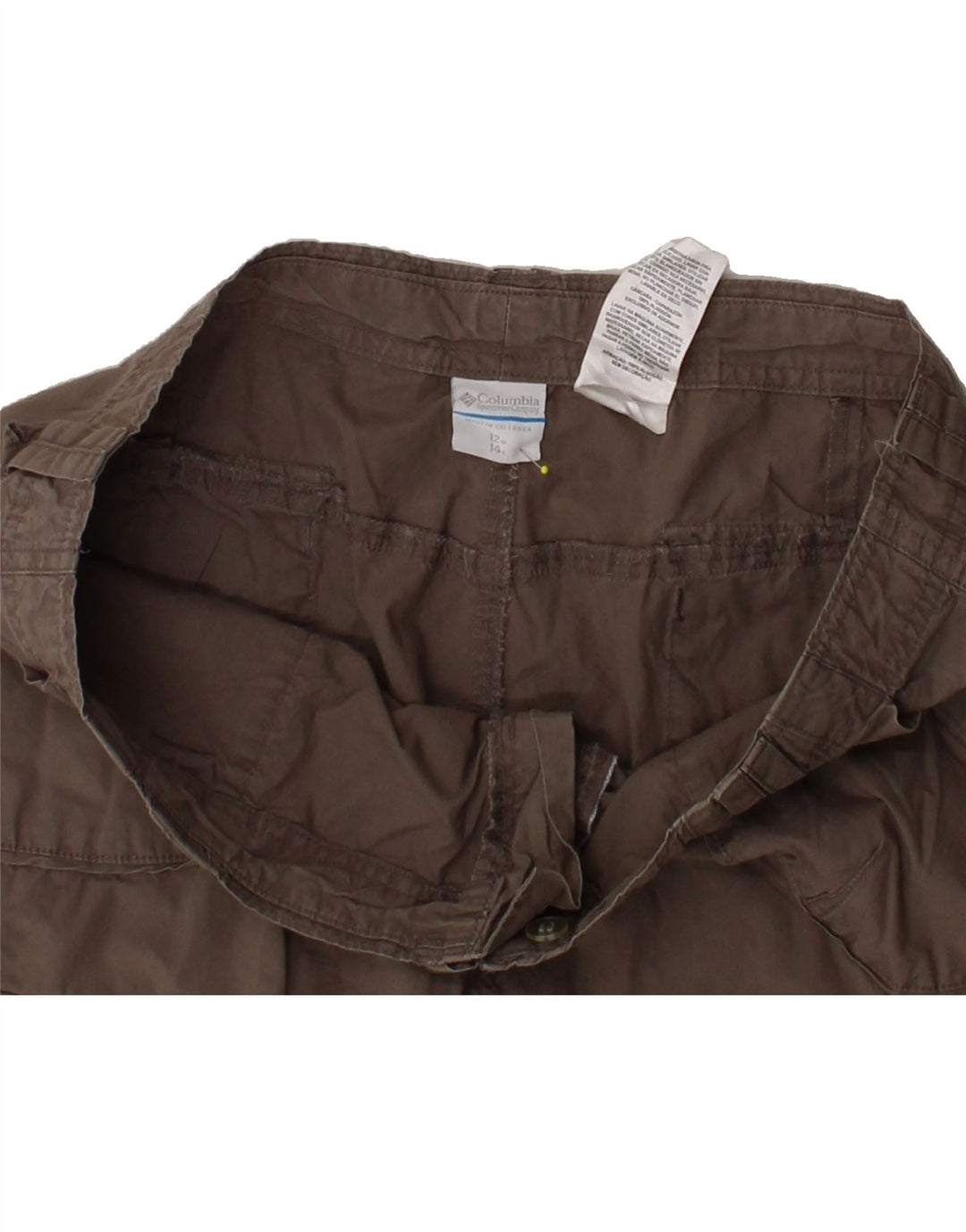 COLUMBIA Womens Cargo Shorts US 12 Large W34  Brown Cotton Vintage Columbia and Second-Hand Columbia from Messina Hembry 
