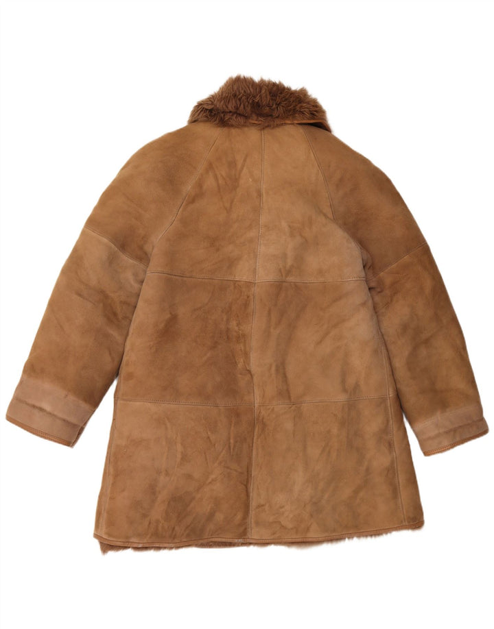 Vintage Γυναικείο Παλτό Shearling EU 42 Large Beige Shearling