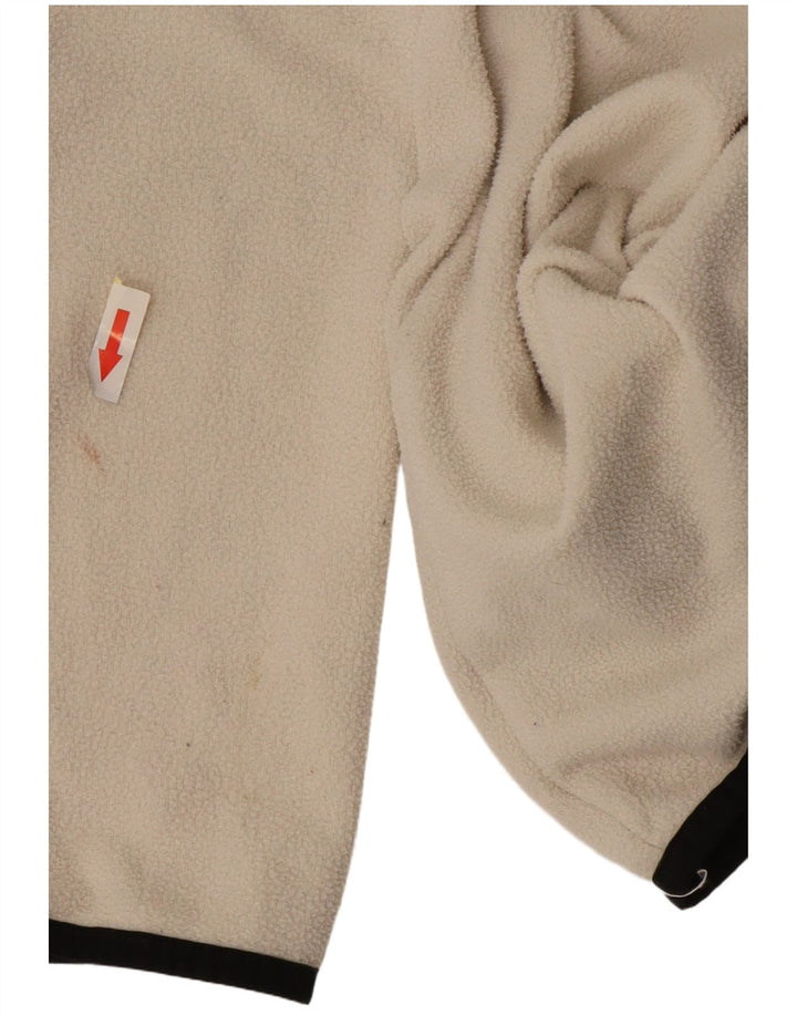 The North Face Ανδρικό κουμπιά με κουμπιά φλις λαιμόκοψης μικρό λευκό πολυεστέρα