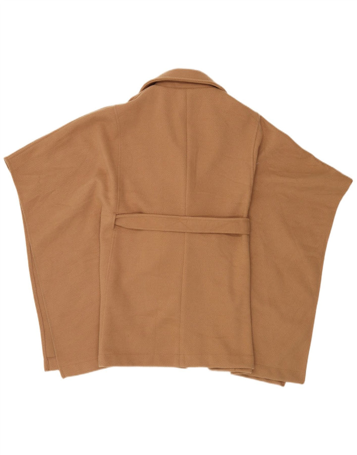Diana Gallesi Γυναικείο διπλό παλτό Cape One Size Beige Polyester