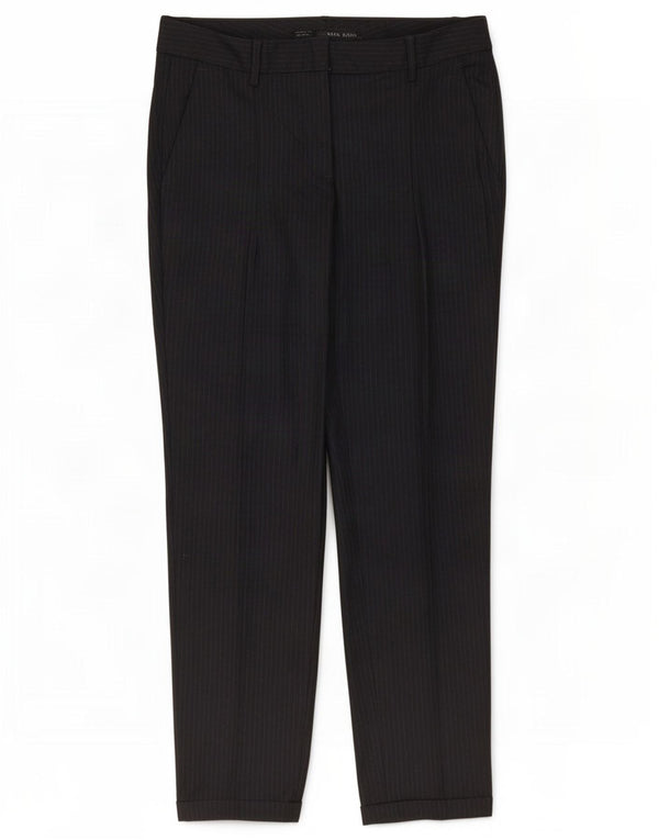 Zara Γυναικείο Slim Suit Παντελόνι Small W27 L27 Navy Blue ριγέ πολυεστέρα