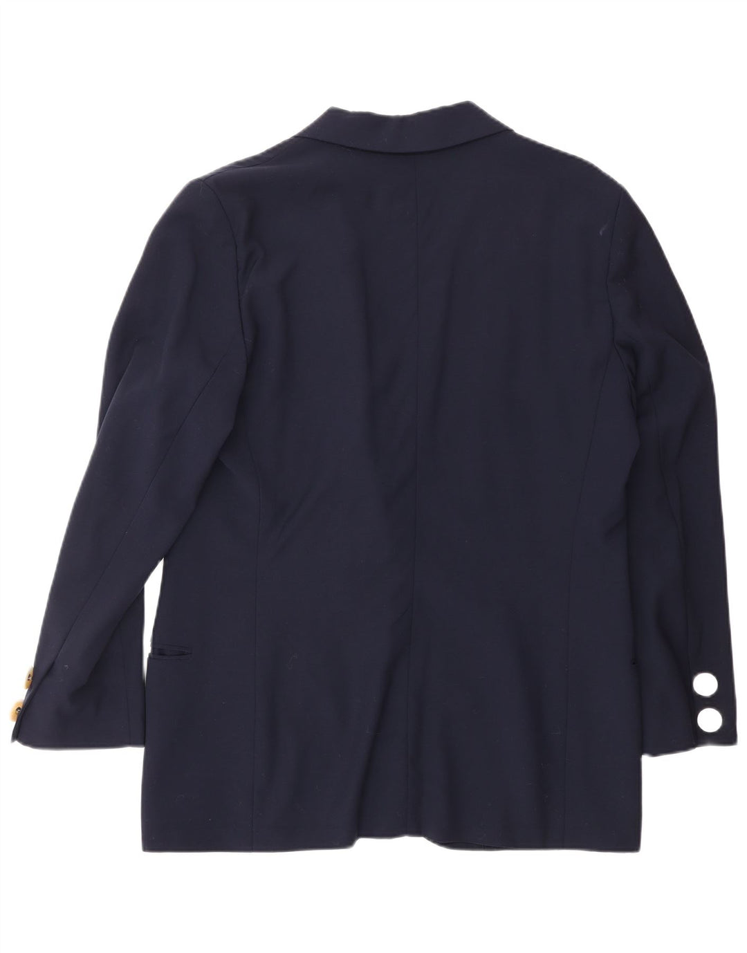 GENNY Γυναικείο σακάκι με 1 κουμπί US 12 Large Navy Blue Wool