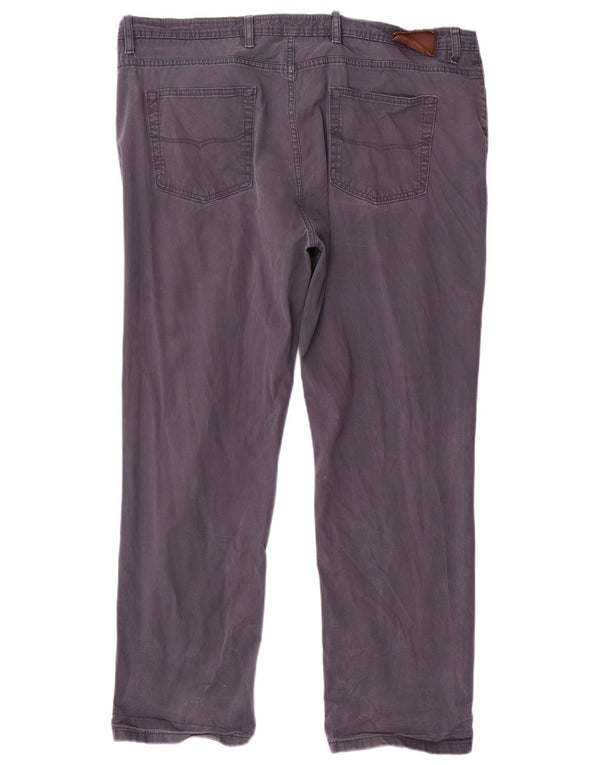 Marks & Spencer Mens Blue Harbor Tapered Casual Trousers W42 L31 Navy