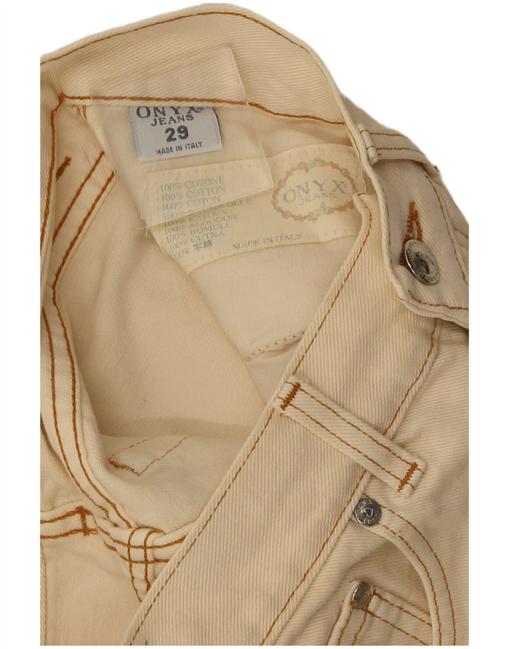 Onyx Γυναικείο Slim Jeans W29 L29 Μπεζ βαμβακερό