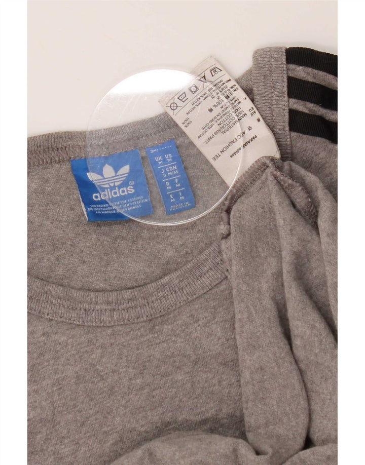 Ανδρικό T-Shirt Adidas Τοπ μεσαίο γκρι βαμβακερό