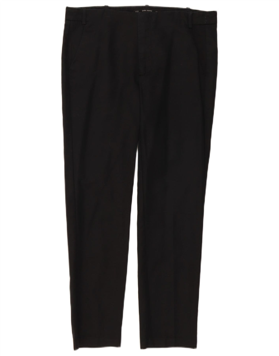 ZARA Γυναικείο Slim Παντελόνι Chino EU 38 Small W28 L27 Μαύρο