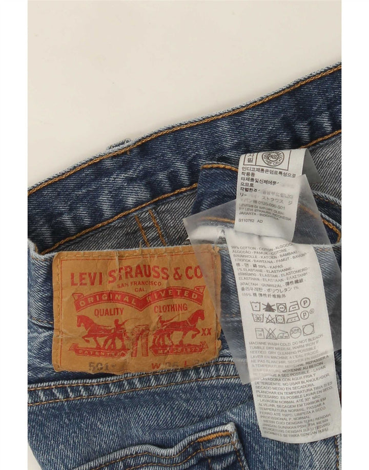 Levi's Mens 501 Straight Jeans W36 L30 Blue Cotton
