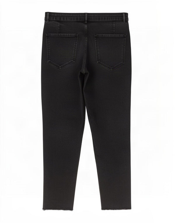 Zara Womens Trafaluc Skinny Capri Jeans EU 44 XL W34 L23 Black