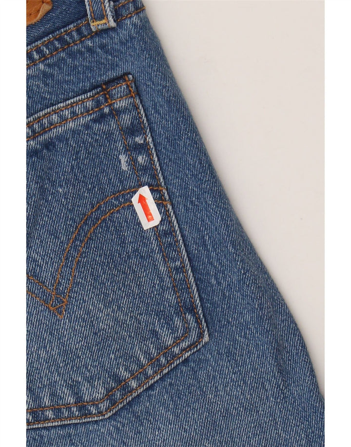 Γυναικείο τζιν LEVI'S Wedgie Straight Cropped W28 L25 Μπλε βαμβακερό