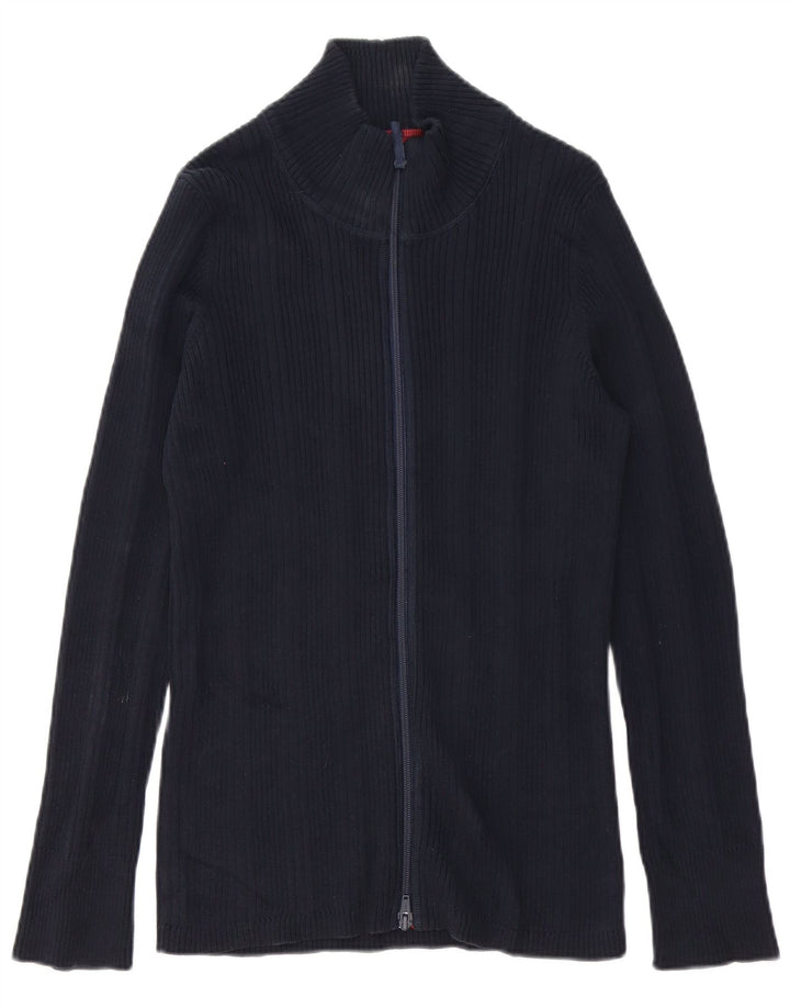 Ανδρικό πουλόβερ ζακέτα EDDIE BAUER Μεγάλο μπλε ναυτικό βαμβακερό